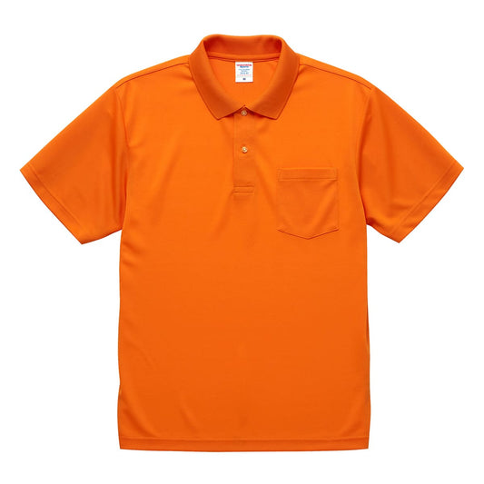 4.1オンス ドライ アスレチック ポロシャツ （ポケット付） | ビッグサイズ | 1枚 | 5912-01 | オレンジ
