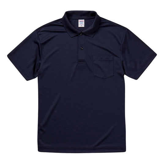 4.1オンス ドライ アスレチック ポロシャツ （ポケット付） | ビッグサイズ | 1枚 | 5912-01 | ネイビー