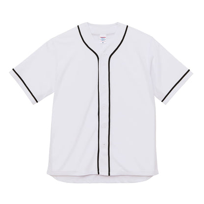 4.1オンス ドライアスレチック ベースボールシャツ | ビッグサイズ | 1枚 | 5982-01 | ホワイト/ブラック