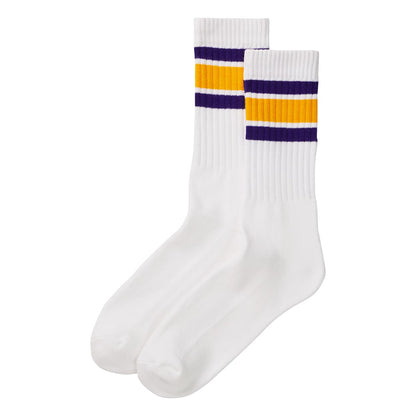 クルーソックス | ノベルティ(小物) | 1枚 | 9240-01 | ホワイト/パープル/ゴールド