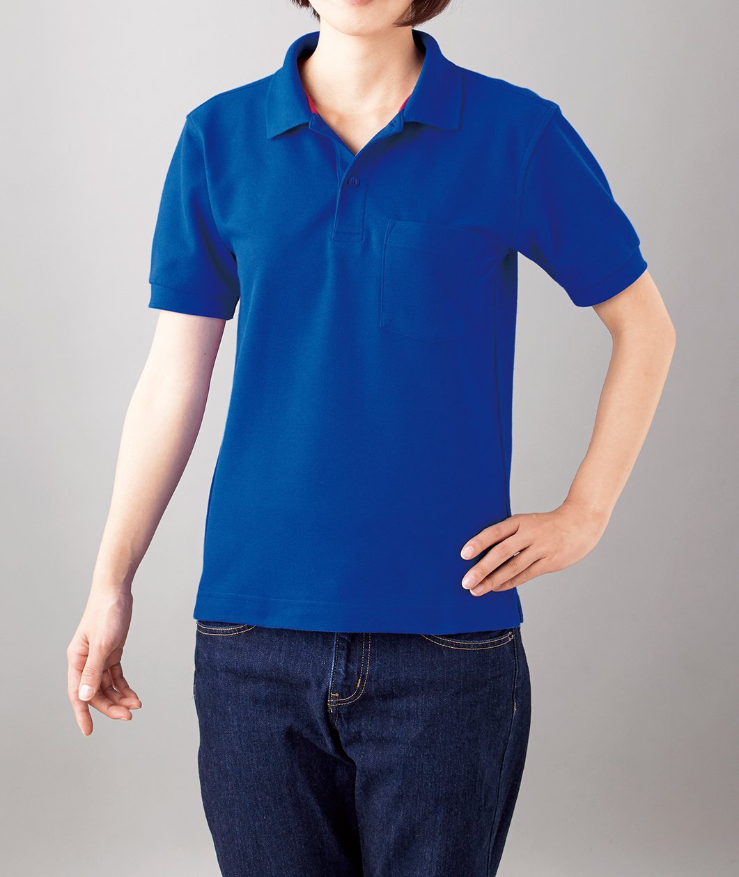 ベーシックスタイル ポロシャツ(ポケット付) | メンズ | 1枚 | VSP-268 | ディープブラック