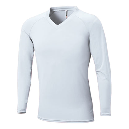 カラーインナー長袖Vネック | ユニフォーム | 1枚 | P7200 | ホワイト