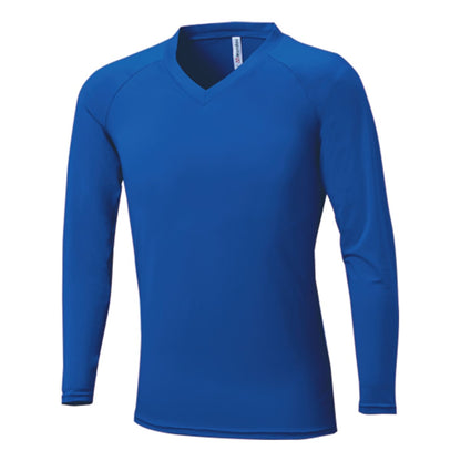 カラーインナー長袖Vネック | ユニフォーム | 1枚 | P7200 | ロイヤルブルー