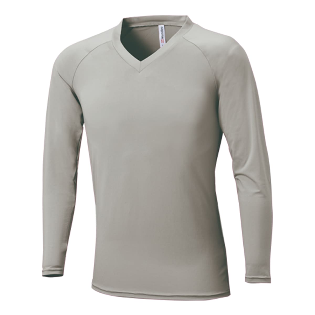 カラーインナー長袖Vネック | ユニフォーム | 1枚 | P7200 | ライトグレー