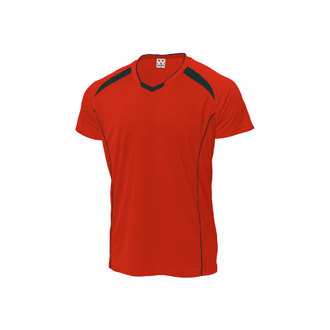 【送料無料】バレーボールシャツ | ユニフォーム | 1枚 | P1610 | レッド×ブラック