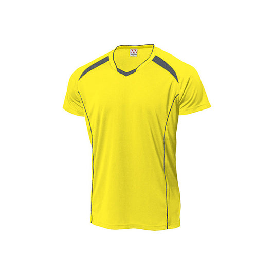 【送料無料】バレーボールシャツ | ユニフォーム | 1枚 | P1610 | イエロー×ダークグレー
