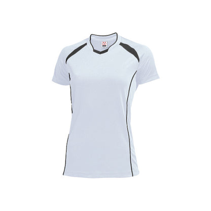 【送料無料】ウィメンズバレーボールシャツ | ユニフォーム | 1枚 | P1620 | ホワイト×ダークグレー