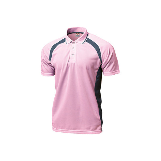 【送料無料】ベーシックテニスシャツ | ユニフォーム | 1枚 | P1710 | ライトピンク