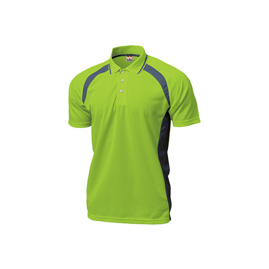 【送料無料】ベーシックテニスシャツ | ユニフォーム | 1枚 | P1710 | ライトグリーン