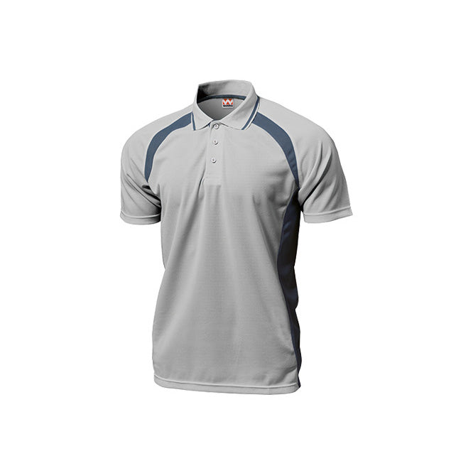 【送料無料】ベーシックテニスシャツ | ユニフォーム | 1枚 | P1710 | ライトグレー