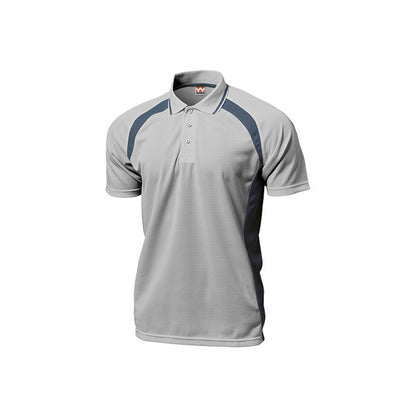 【送料無料】ベーシックテニスシャツ | ユニフォーム | 1枚 | P1710 | ライトグレー