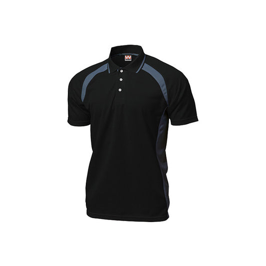 【送料無料】ベーシックテニスシャツ | ユニフォーム | 1枚 | P1710 | ブラック