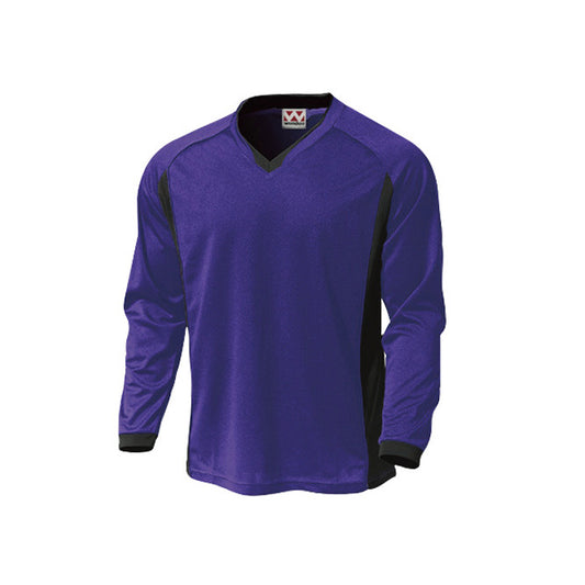 【送料無料】ベーシックロングスリーブサッカーシャツ | ユニフォーム | 1枚 | P1930 | プラム