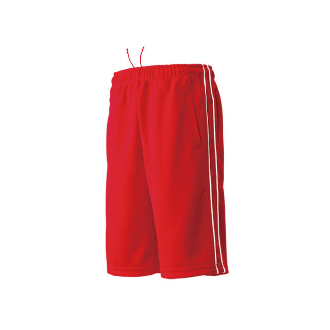 【送料無料】パイピングハーフパンツ | ユニフォーム | 1枚 | P2080 | レッド