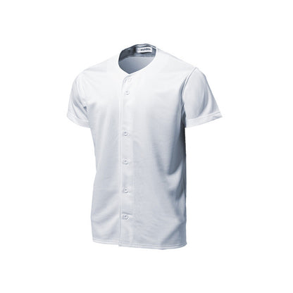 【送料無料】ベーシックベースボールシャツ | ユニフォーム | 1枚 | P2700 | ホワイト
