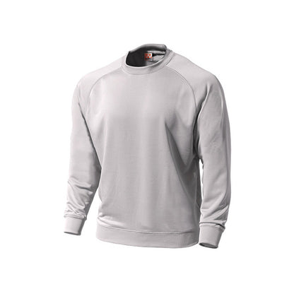 【送料無料】ドライスウェットラグランシャツ | キッズ | 1枚 | P3000 | ライトグレー