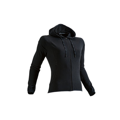 【送料無料】ウィメンズフィットネスパーカー | ユニフォーム | 1枚 | P3220 | ブラック