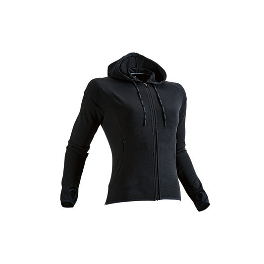 【送料無料】ウィメンズフィットネスパーカー | ユニフォーム | 1枚 | P3220 | ブラック