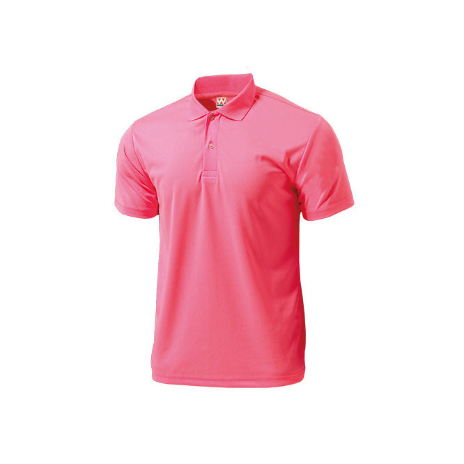 【送料無料】ドライライトポロシャツ | ビッグサイズ | 1枚 | P335 | 蛍光ピンク