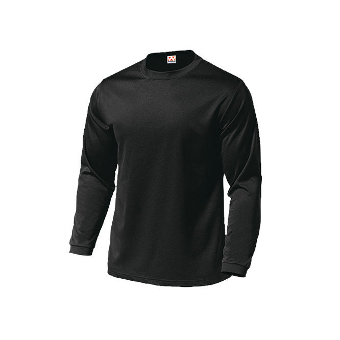 【送料無料】ドライライト長袖Tシャツ | キッズ | 1枚 | P350 | ブラック