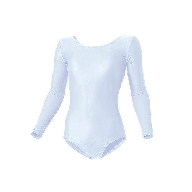 【送料無料】女子体操レオタード長袖 | ユニフォーム | 1枚 | P520 | ホワイト