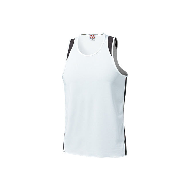 【送料無料】ランニングシャツ | ユニフォーム | 1枚 | P5510 | ホワイト×ブラック