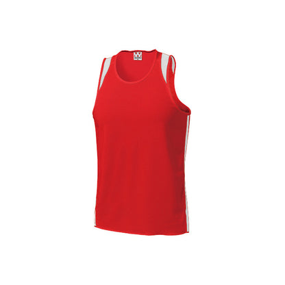 【送料無料】ランニングシャツ | ユニフォーム | 1枚 | P5510 | レッド×ホワイト