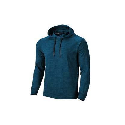 【送料無料】フィットネスフーディロングスリーブシャツ | ユニフォーム | 1枚 | P750 | スウェディッシュブルーミックスブラック