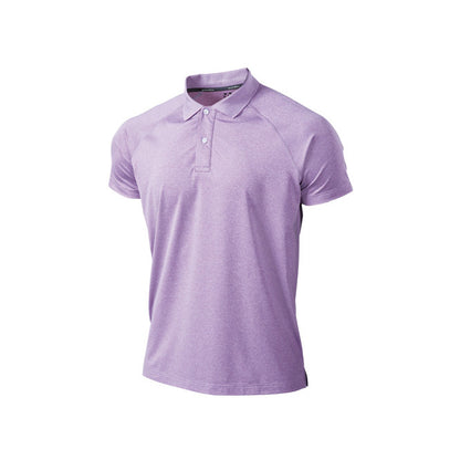 【送料無料】フィットネスストレッチポロシャツ | ユニフォーム | 1枚 | P815 | パープルミックスホワイト