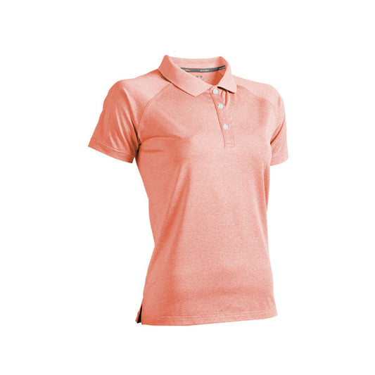 【送料無料】ウィメンズフィットネスストレッチポロシャツ | ユニフォーム | 1枚 | P825 | バーミリオンミックスホワイト