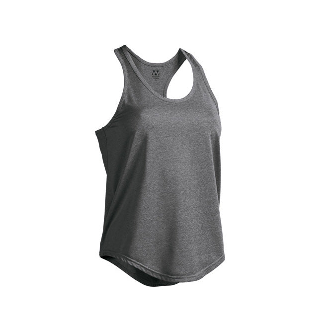 【送料無料】ウィメンズフィットネスストレッチタンクトップ | ユニフォーム | 1枚 | P880 | ブラックミックスホワイト