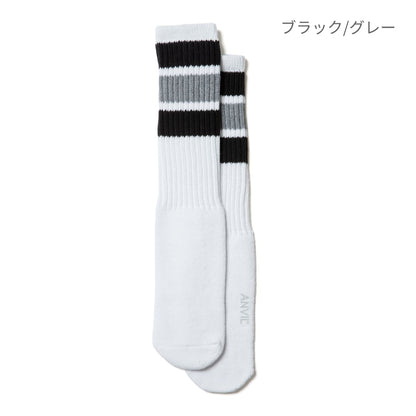 USA コットンチューブソックス | ノベルティ(小物) | 1枚 | AN600 | ブラック/グレー