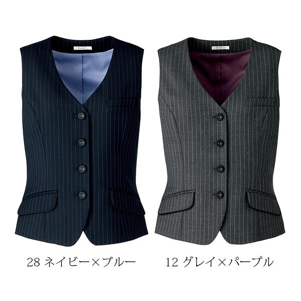 ベスト | レディース | 1枚 | AV1242 | グレー×パープル