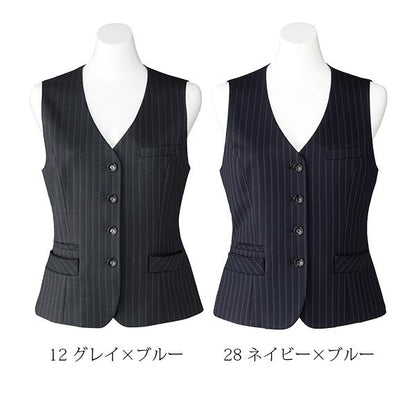 ベスト | レディース | 1枚 | AV1249 | ネイビー×ブルー