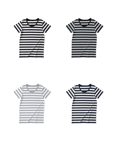 ウィメンズボーダーTシャツ | レディース | 1枚 | SBT-126 | ホワイト×ネイビー