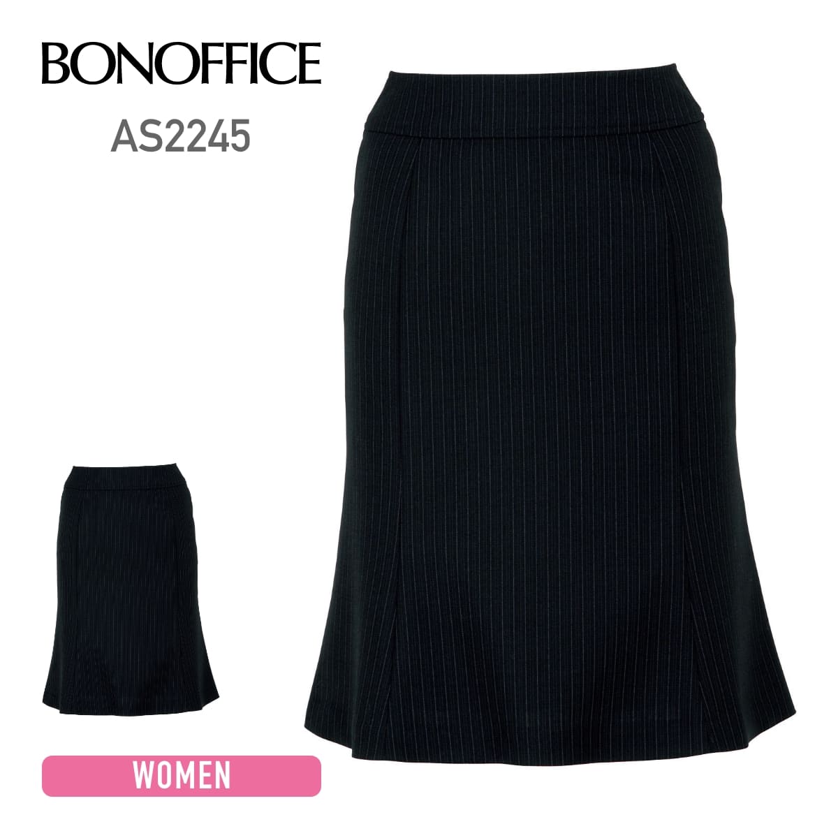 マーメイドスカート | レディース | 1枚 | AS2245 | ブラック×ピンク