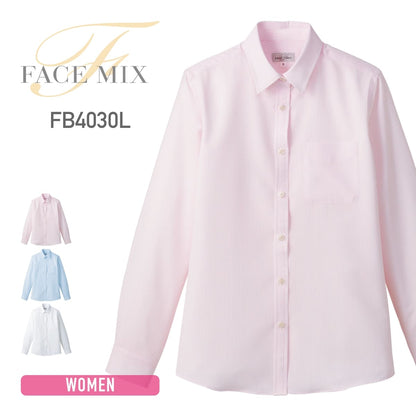 吸汗速乾レディス長袖ブラウス | レディース | 1枚 | FB4030L | ピンク