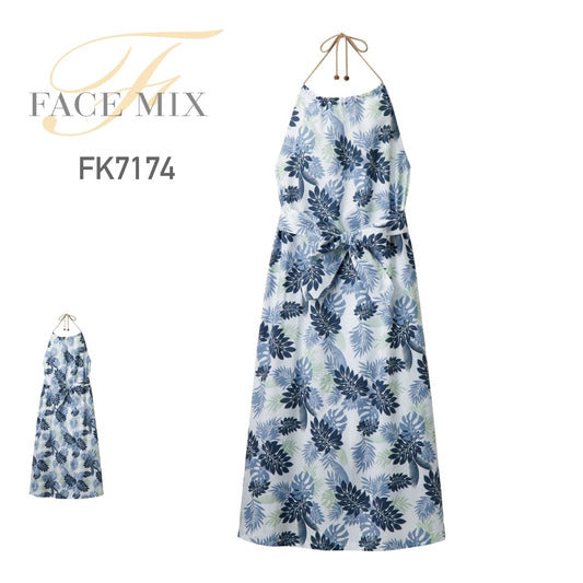 エプロンドレス（シダ） | カフェ・飲食店制服 | 1枚 | FK7174 | ホワイト