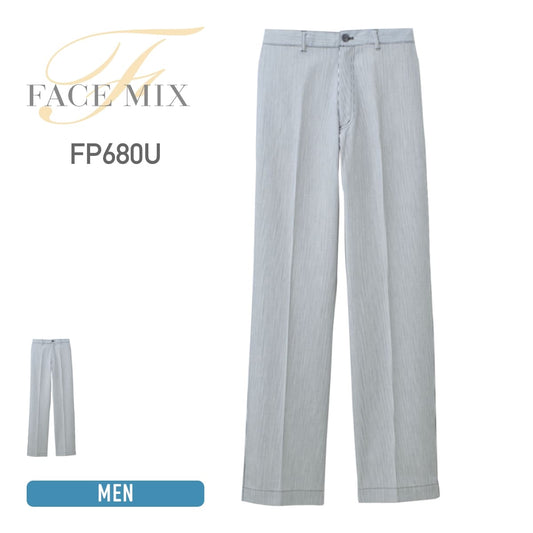 ヒッコリーストライプパンツ | メンズ | 1枚 | FP680U | グレー×ホワイト