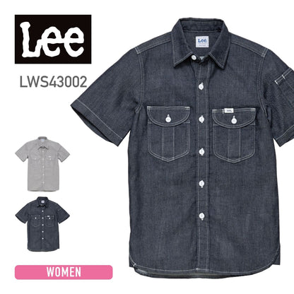 レディースワーク半袖シャツ | カフェ・飲食店制服 | 1枚 | LWS43002 | インディゴネイビー