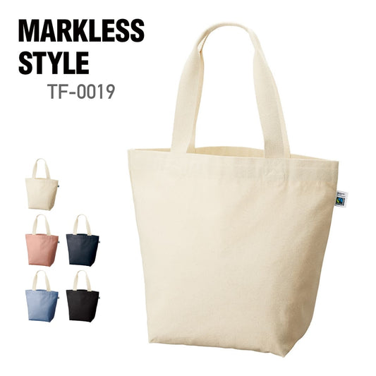 フェアトレードコットン キャンバストート（L）内ポケット | ノベルティ(小物) | 1枚 | TF-0019 | ナチュラル