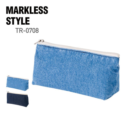 デニム フベーシックポーチ | ノベルティ(小物) | 1枚 | TR-0708 | ヴィンテージブルー