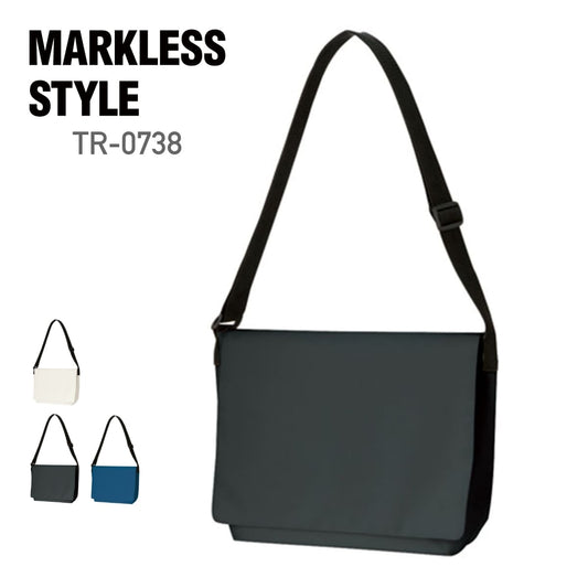 フラップ付ショルダーバッグ | ノベルティ(小物) | 1枚 | TR-0738 | インクブラック