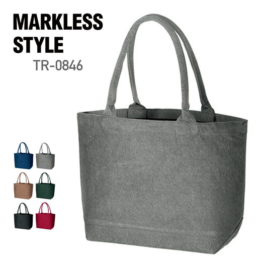 ウォッシュ キャンバスパイプハンドルトート（M) | ノベルティ(小物) | 1枚 | TR-0846 | グレー