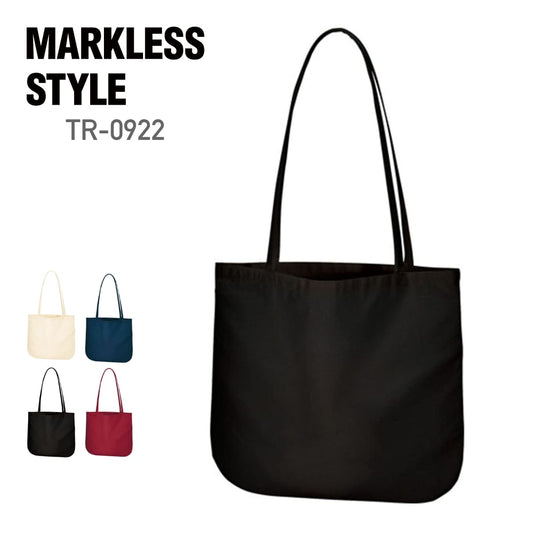 厚手コットン ラウンドボトムバッグ（M) | ノベルティ(小物) | 1枚 | TR-0922 | ブラック