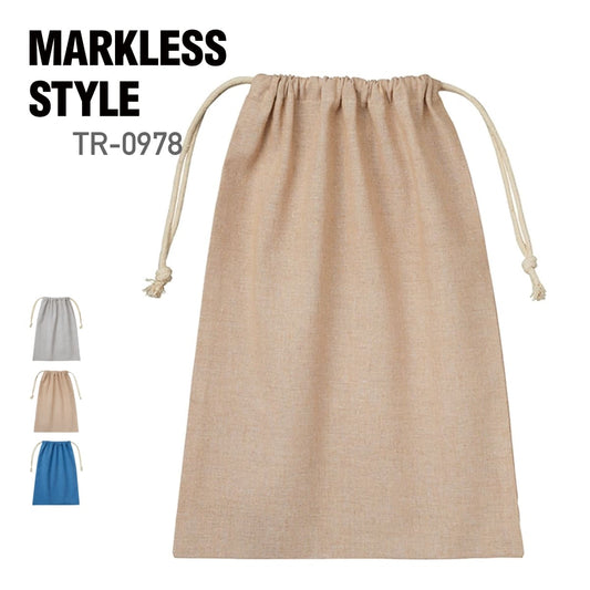 シャンブリック 巾着（L） | ノベルティ(小物) | 1枚 | TR-0978 | ベージュ