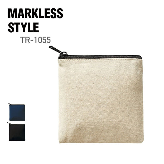 ライトキャンバス フラットポーチ（SS） | ノベルティ(小物) | 1枚 | TR-1055 | ナチュラル