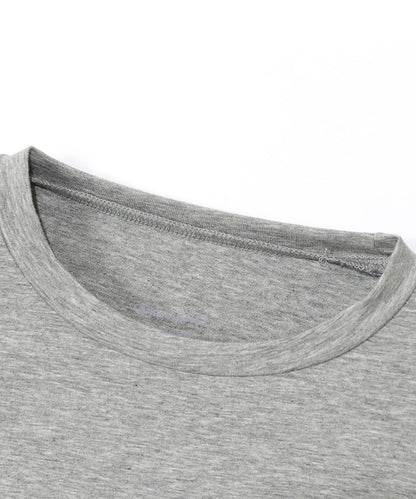 クルーネックロングTシャツ (CW4-Q501)  | メンズ | 1枚 | CW4-Q501 | オックスフォードグレー