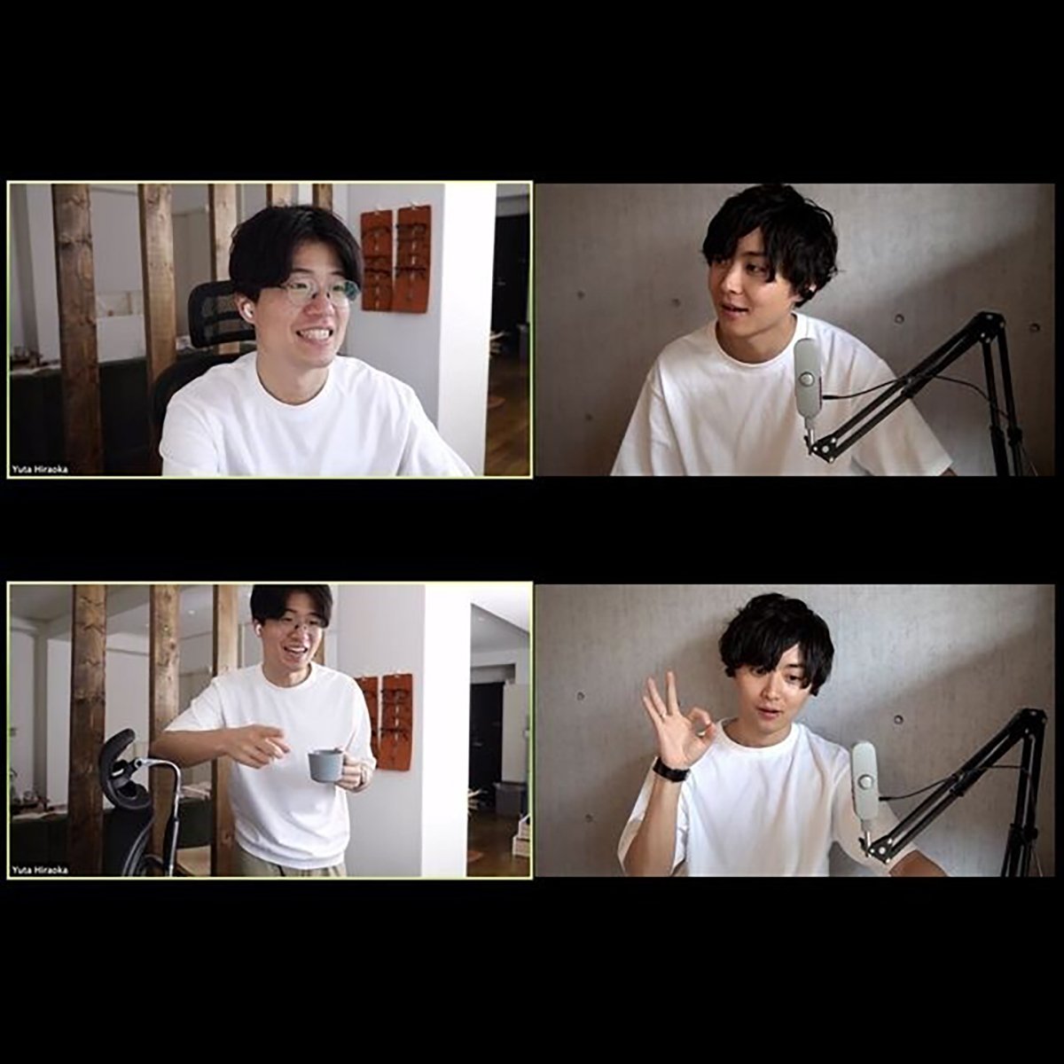 Remo-T（リモティー）在宅ワークを快適にするZoom映えTシャツ | メンズ | 1枚 | RT1001 | ホワイト