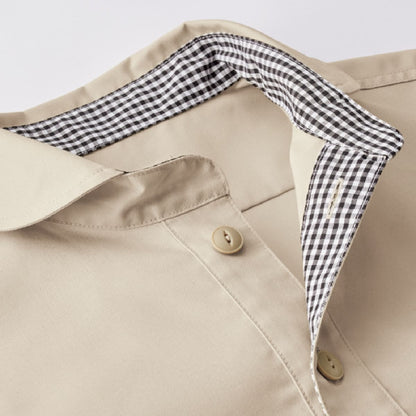 プルオーバー七分袖シャツ | メンズ | 1枚 | FB4566U | スモーキーグリーン